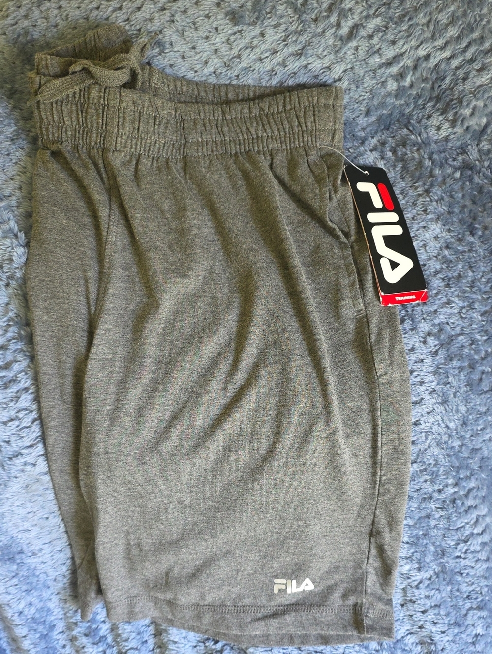 Fila Gray Elastic Waist Athletic Shorts